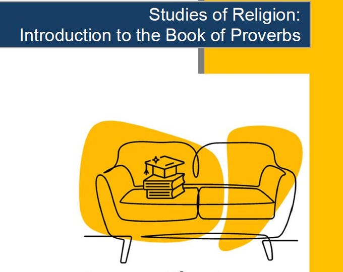 Studies of Religion - Introduction to the Book of Proverbs: 10 Lesson Plans + Marking Rubric + Student Workbook (Year 3 to Year 6)