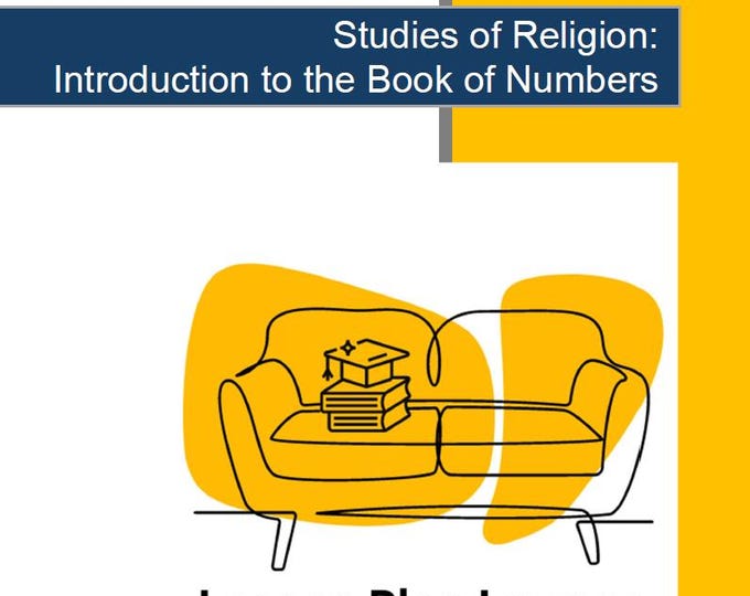 Studies of Religion - Introduction to the Book of Numbers: 10 Lesson Plans (incl. Summative Assessment Task) Year 3 to Year 6