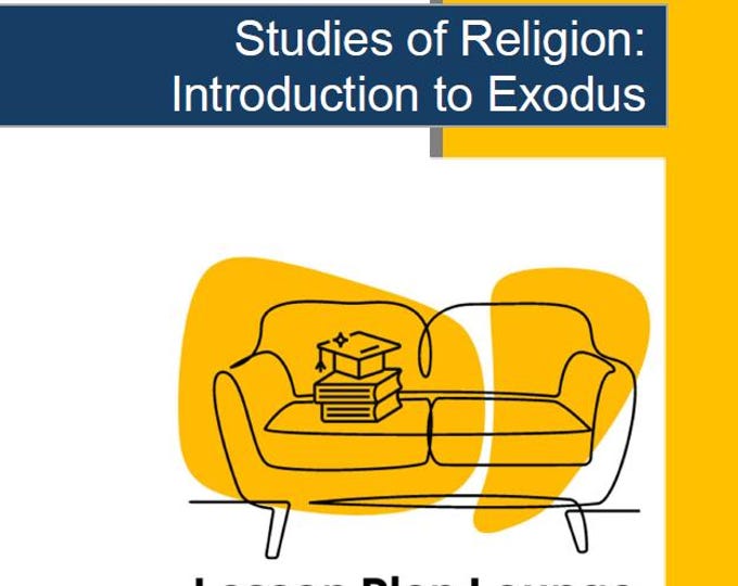 Studies of Religion - Introduction to Exodus: 10 Lesson Plans + 1 Summative Assessment Task (Kindergarten to Year 2)