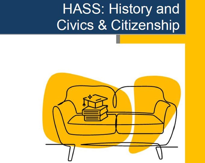 HASS - History + Civics & Citizenship: Lesson Plans (10 lessons) + 1 Summative Assessment + FREE Student Workbook (Year 5)