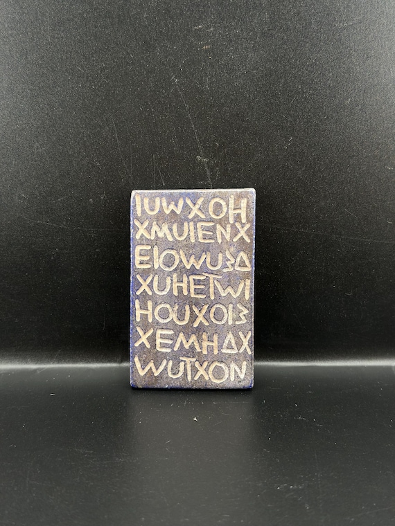Ancient Early Civilization Intaglio tablet stone written medicine 3rd century B.C.