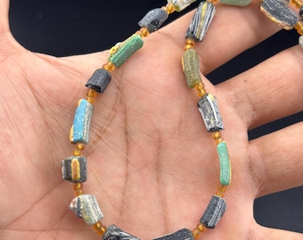 Perles de verre romaines naturelles pour bijoux, Afghanistan