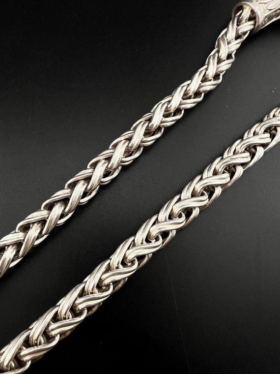 Unique  Solid king dragon  authentic vintage silv… - image 8