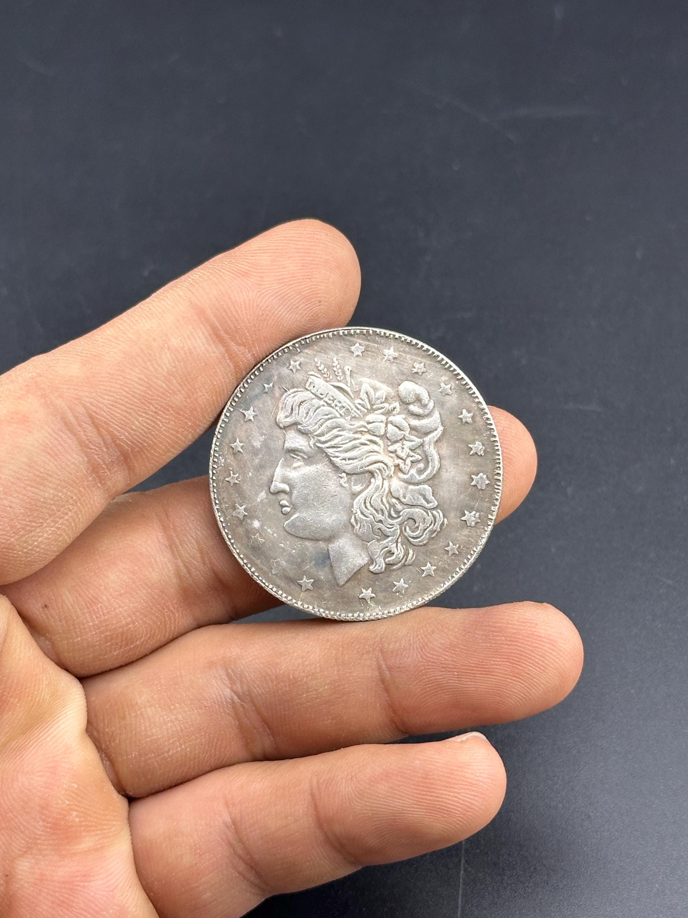Morgan Silver Plated Dollar Coin - Etsy