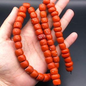 Orange Coral Synthetic Artificial Corals Beads Small Beaded Jewelry Red Corals Gift For Coral Necklace Rondelle Corals