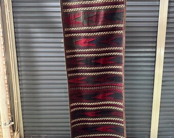 Hand made Vintage Uzbek Geometric Antique Nomadic Afghan Orienta Rug Rare