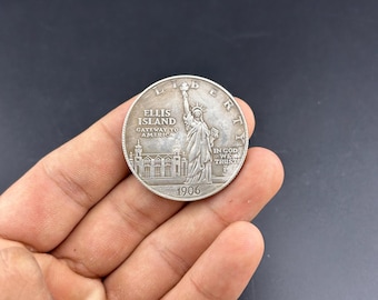 1906 Statue of Liberty and Ellis Island Coin