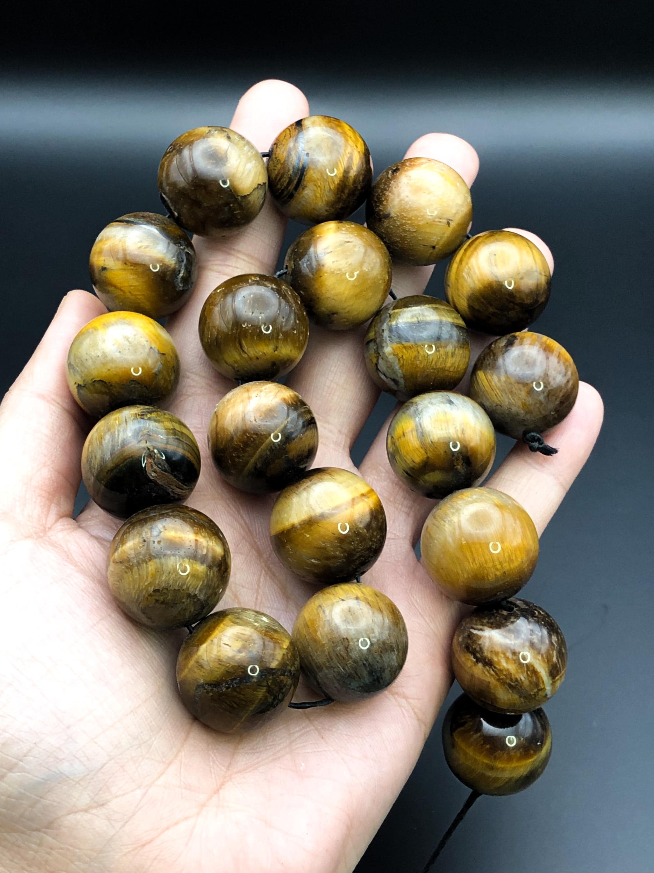 Natural Tiger Stone Eyes String, Top Unique - Etsy
