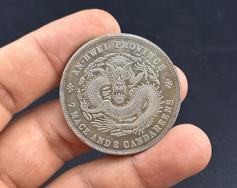 China Yunnan Province 7 Mace 2 Candareens Silver Coin C1908 - Etsy