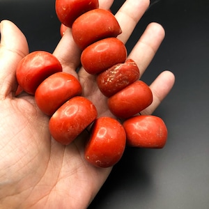 Orange Coral Synthetic Artificial Corals Beads Beaded Jewelry Red Corals Gift For  Necklace Minimalist Coral Necklace Rondelle Corals,
