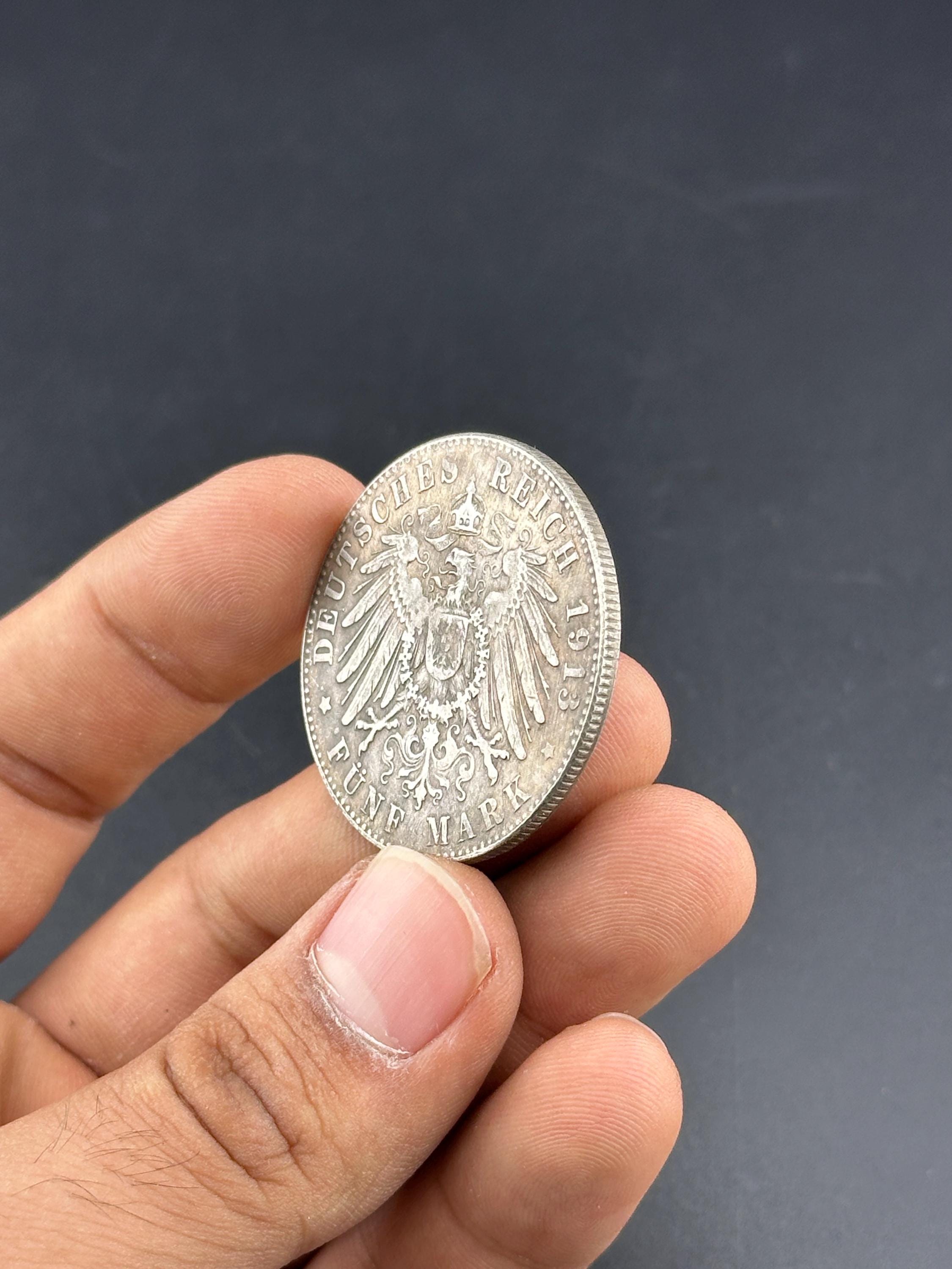 バイエルン王国5マルク銀貨、オットー王の肖像（1886-1913） - Etsy 日本