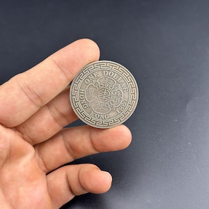 British Coin Queen Victoria Half Dollar Hong Kong 1868/66 Colonial Coin Collectible Coin Rare British silver plated Coins Queen Half Crown