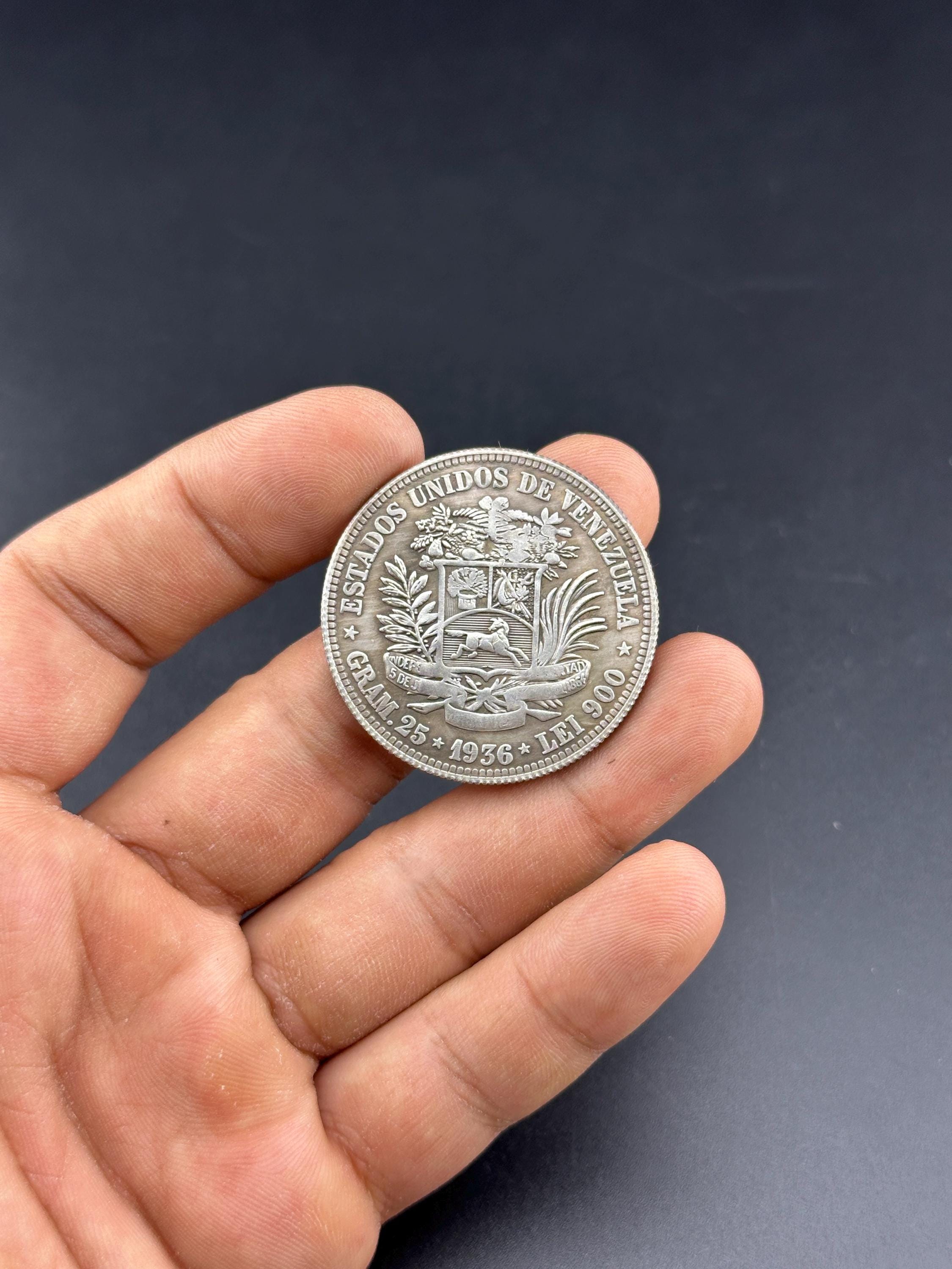 1936 年に鋳造されたベネズエラの 5 ボリバル硬貨。 - Etsy 日本