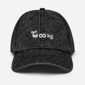 Motivational Weightlifting Hat with Infinity Strength Embroidery – Unisex Gym Dad Cap for Fitness, Powerlifting, Bodybuilding Fans