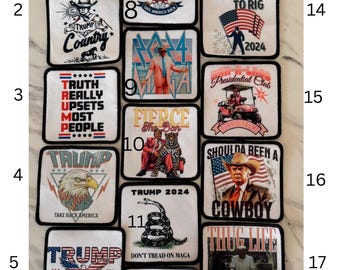 Trump Iron On Patches | MAGA | Iron On Patches | 2024