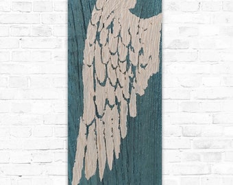 PRE-SALE Handpainted Angel Wing on Wood