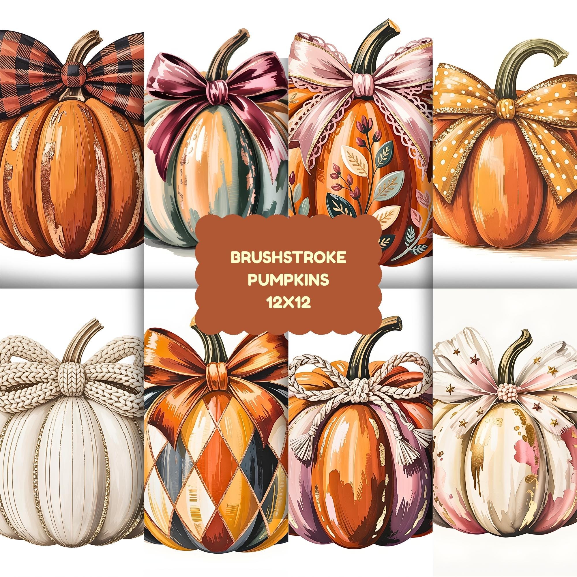 Watercolor Pumpkin Clipart PNG | Fall Autumn Pumpkin Graphics for ...