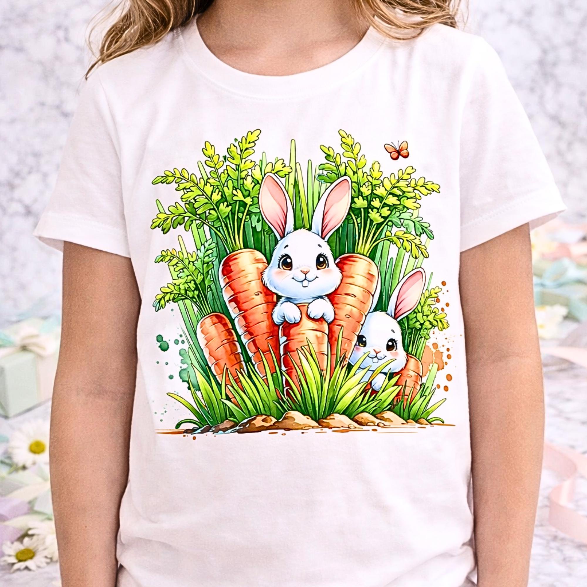 Pastel Easter Bunny Clipart PNG Bundle | Cute Spring Bunny Graphics for ...