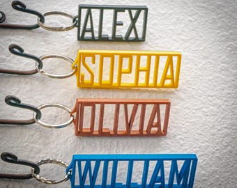Benutzerdefinierte Name Schlüsselbund | Personalisierte 3D gedrucktes Geschenk