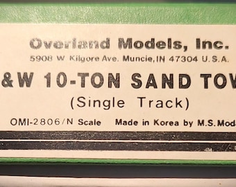 N Sale Brass Model: R&W 10-Ton Sand Tower (Single Track) - 1987 Run OMI 2806 - Made in Korea by M.S. Models - VERY SCARCE!