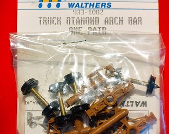 Vintage HO Scale Walthers Diamond Arch Bar Truck Kit - New Old Stock!
