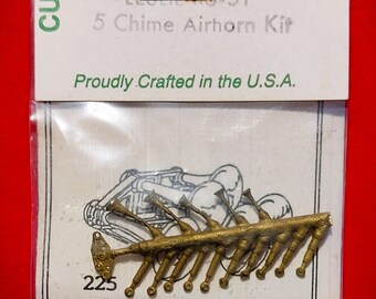 Vintage HO Scale Brass Leslie 5-Chime Air Horn Kit - Custom Finishes by Bob Rzasa - NEW Old Stock!