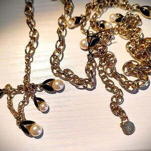 Pearl Chain Belt 80s - Etsy