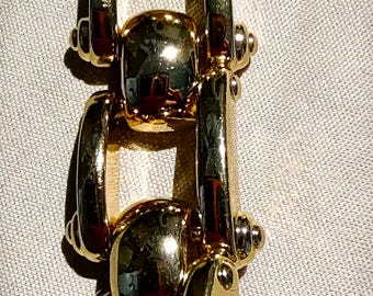 Vintage Talbots Chunky Gold-Toned Statement Necklace - Beautiful Retro Bling Overload!