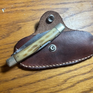 Leather Pocket Knife Case