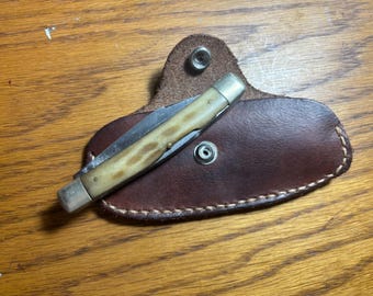 Leather Pocket Knife Case