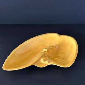 Vintage Yellow Ceramic Ashtray