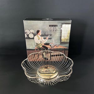Vintage Silver Plated Scalloped Basket