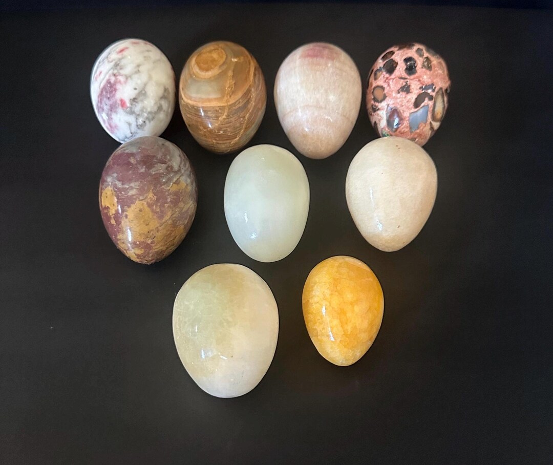 Vintage Marble Eggs - 9 Piece - Etsy