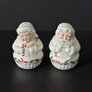 Vintage Lenox Santa & Mrs. Claus Salt and Pepper Shakers