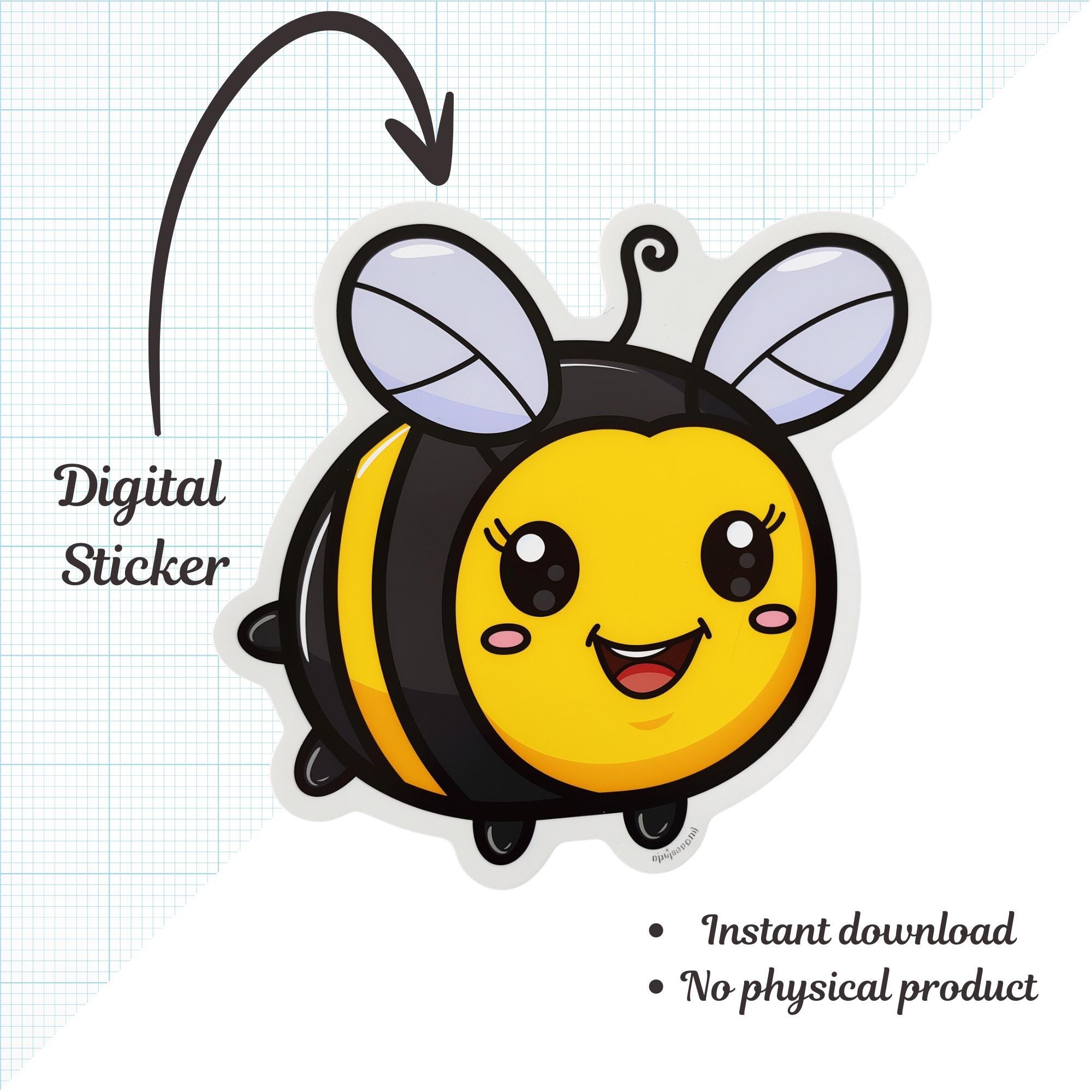 Bumblebee Clip Art, Bumblebee Sticker, Cute Bee Clipart, Beehive ...