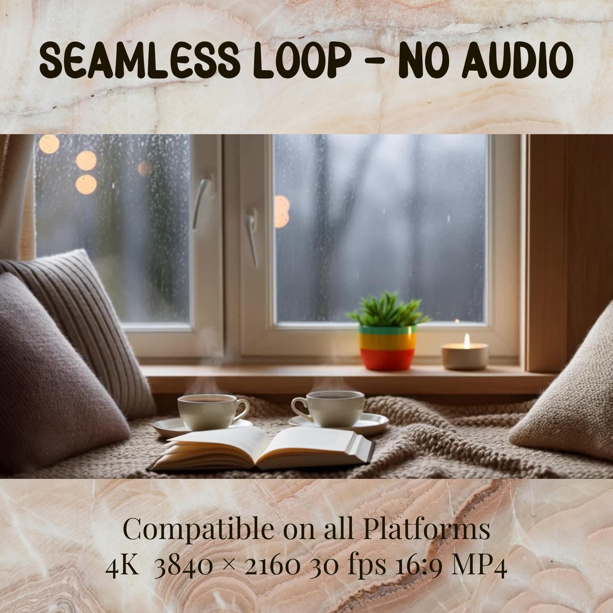 4K Animated Background Seamless Loop MP4 10 Second, Digital Download ...