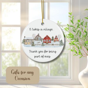 Il faut un village, cadeau de remerciement pour voisins, décoration de maison, cadeau pour ami, enseignant, grand-mère, nounou, éducatrice, cadeau de remerciement