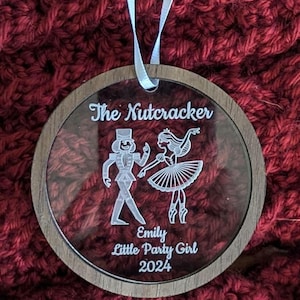 Nutcracker Ballet Personalized Ornament Personalized, Nutcracker Ballet Christmas Ornament, Nutcracker Performance Gift