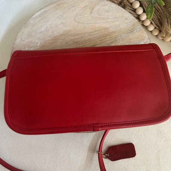 Vintage Coach Red Dinky Bag 9375 Crossbody Bag - Etsy