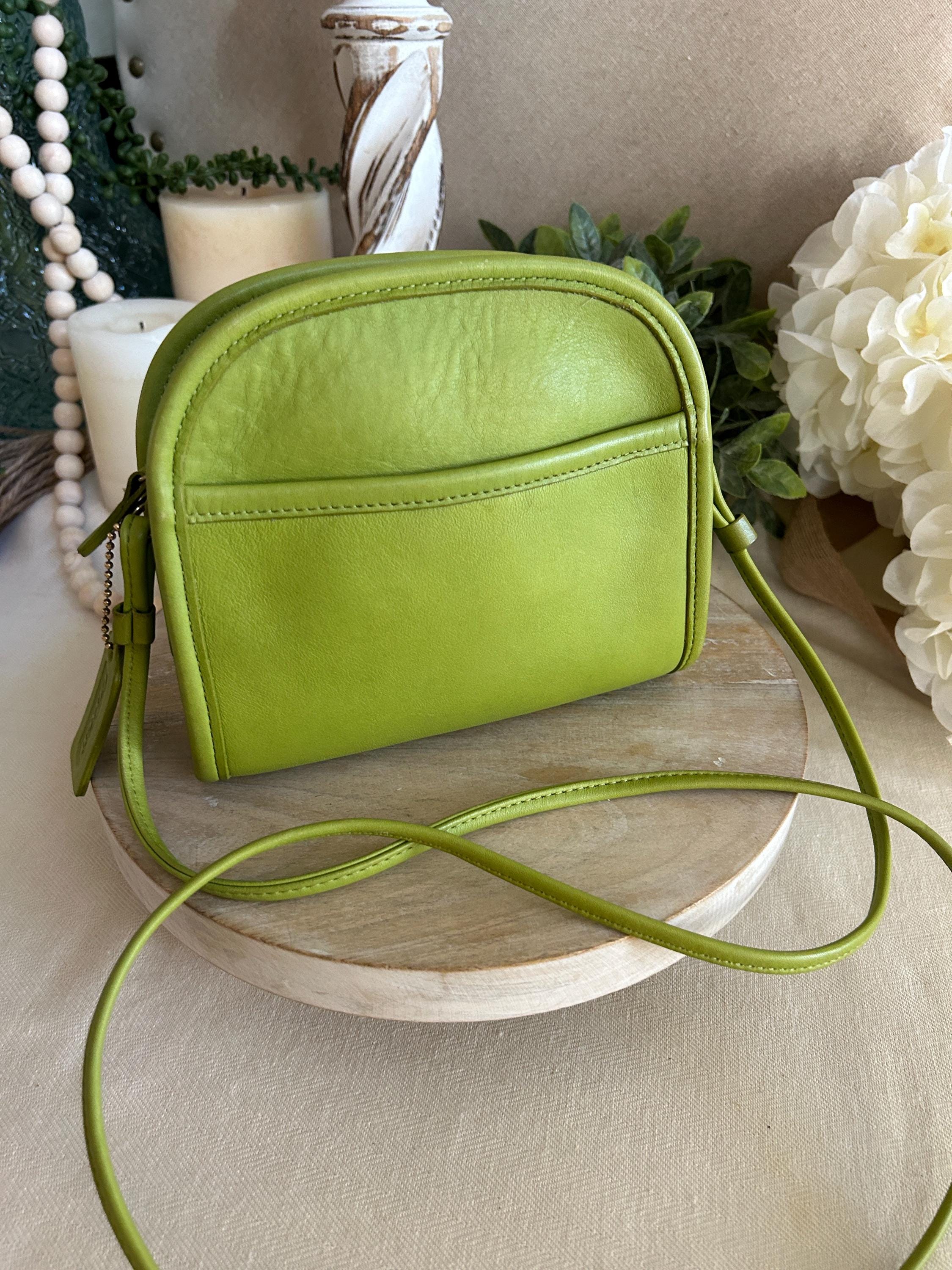 Vintage Coach Leaf Green Abbie Crossbody Bag 9017 - Etsy