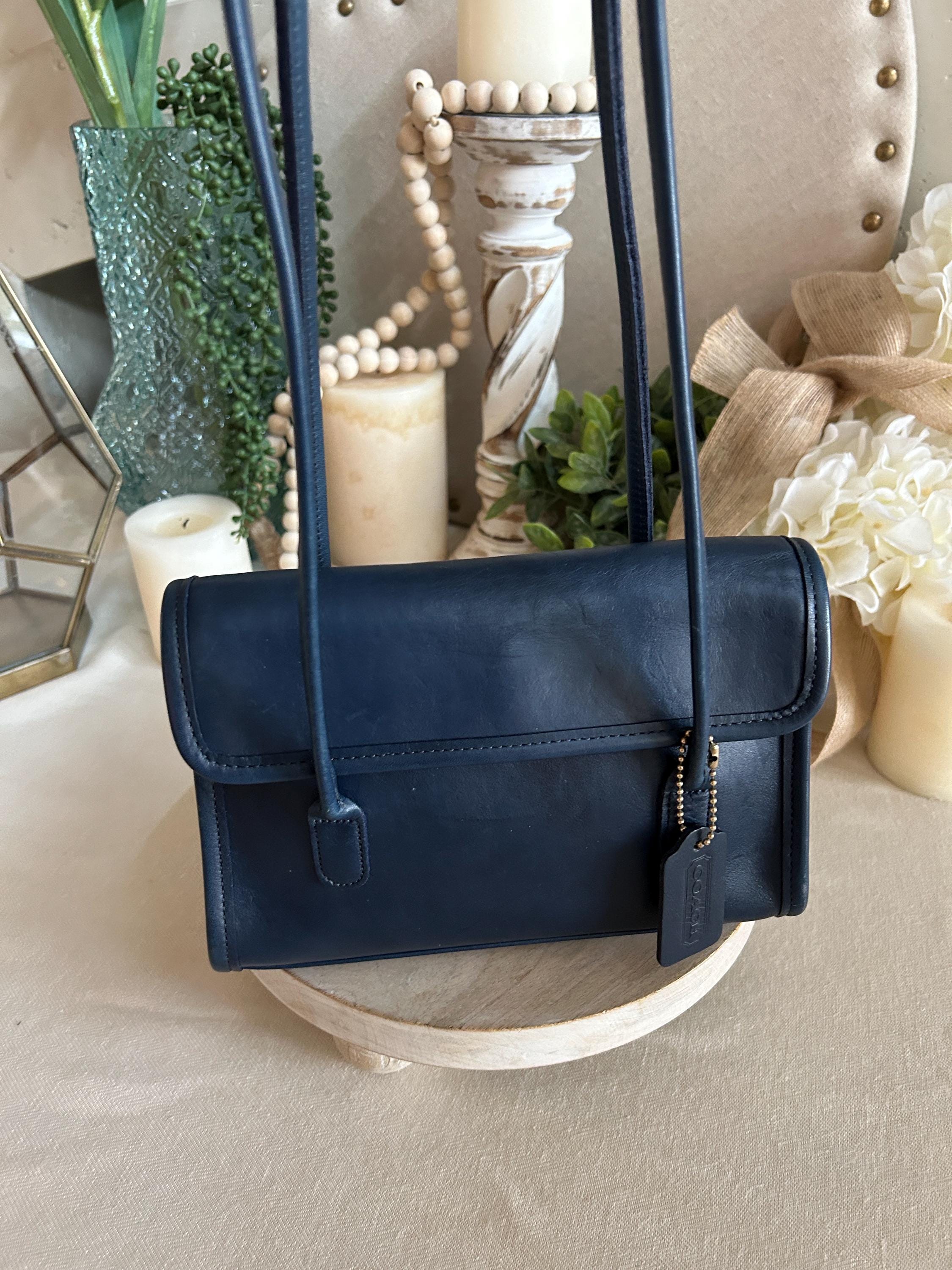 Vintage Coach 97 True Blue Laurie Flap 9032 Shoulder Bag - Etsy