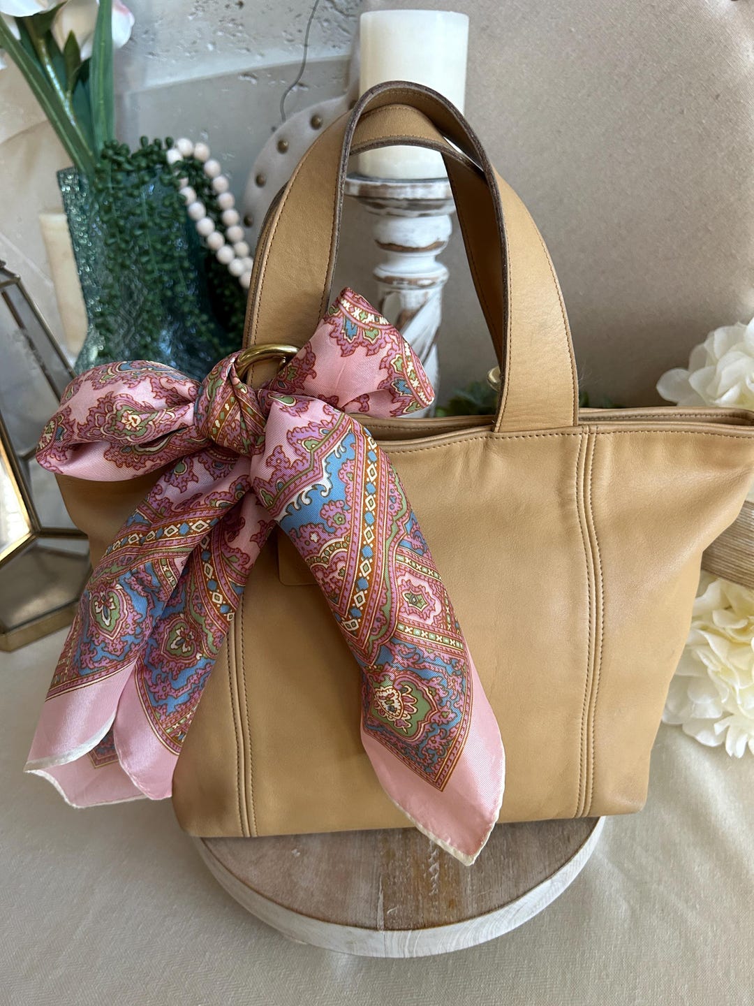バッグ vintage OLD COACH brown hand bag 4133 OLD COACH Vintage 4133 Hand/Tote Bag -Brown Leather - Good