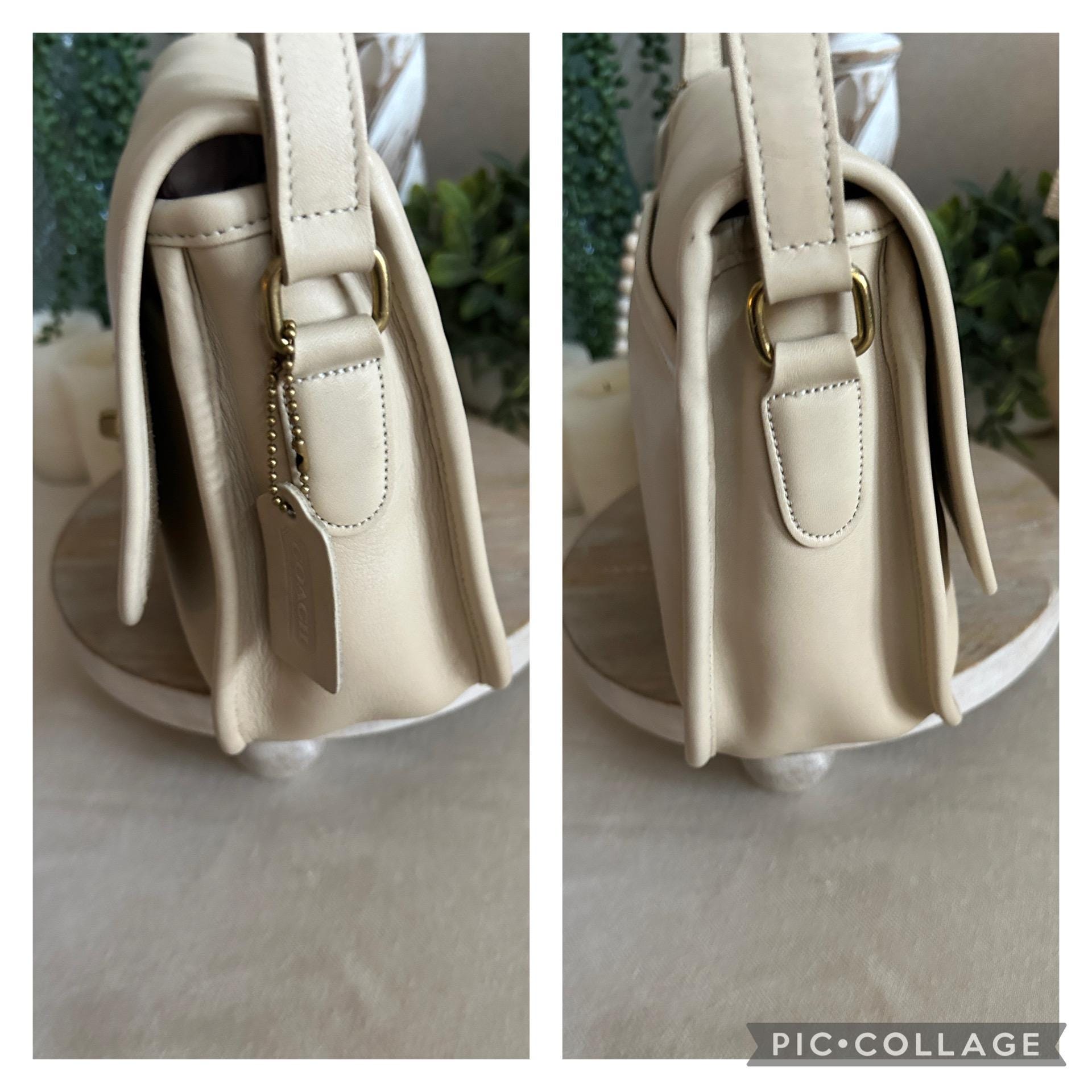 Vintage Coach City Bag Bone White Crossbody Bag 9790 - Etsy