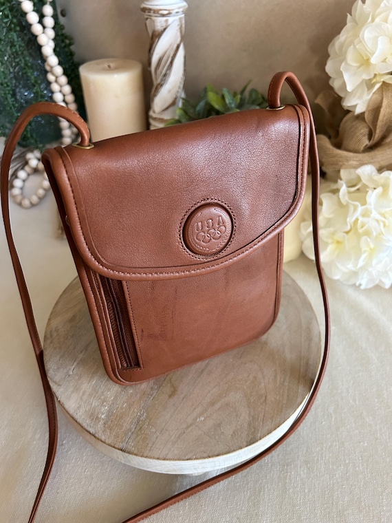 Vintage Coach US Olympics Edition British Tan Pass Holder Pouch