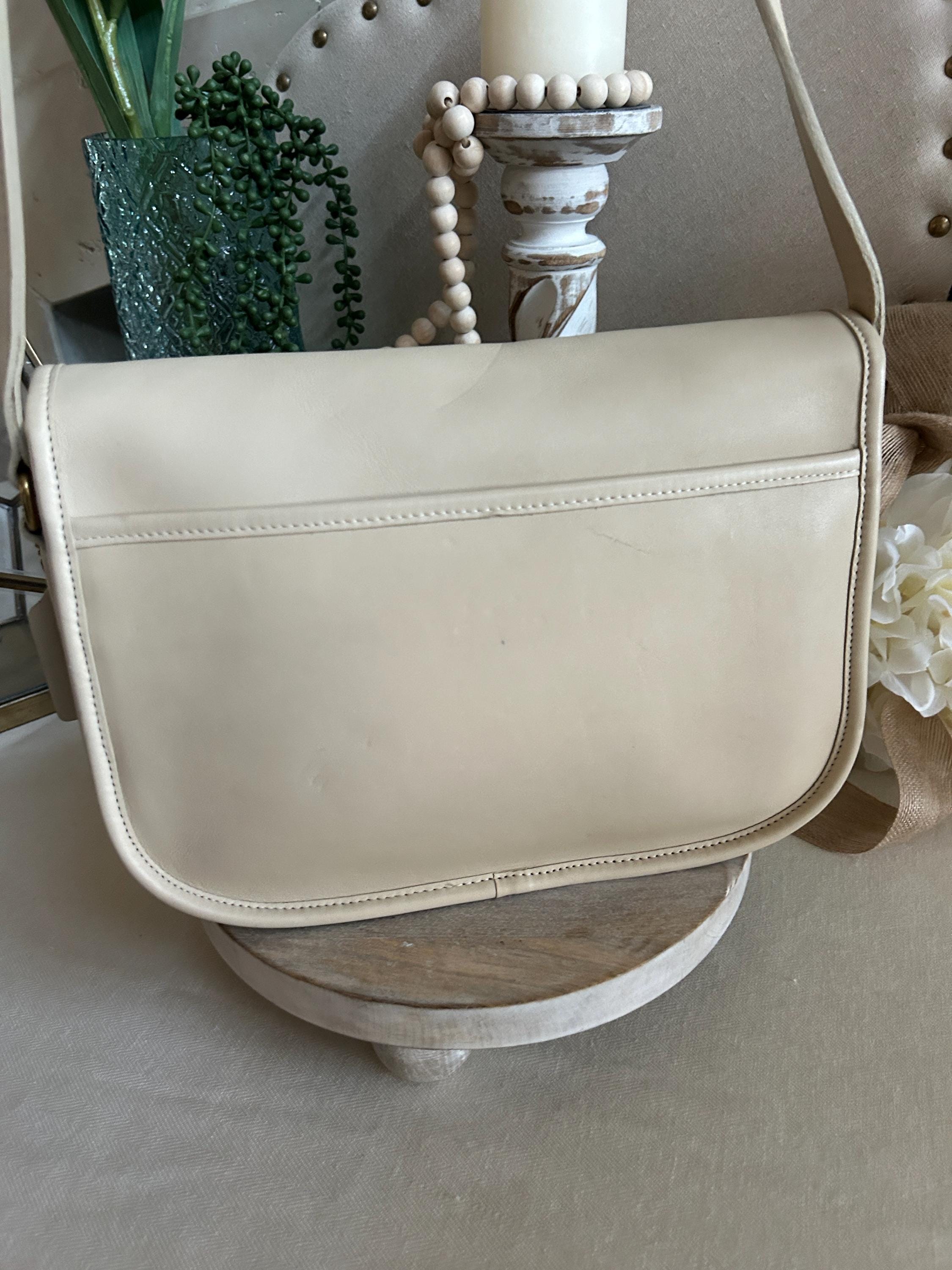 vintage coach old ✨ ivory White bag Coach legacy ivory leather - Gem