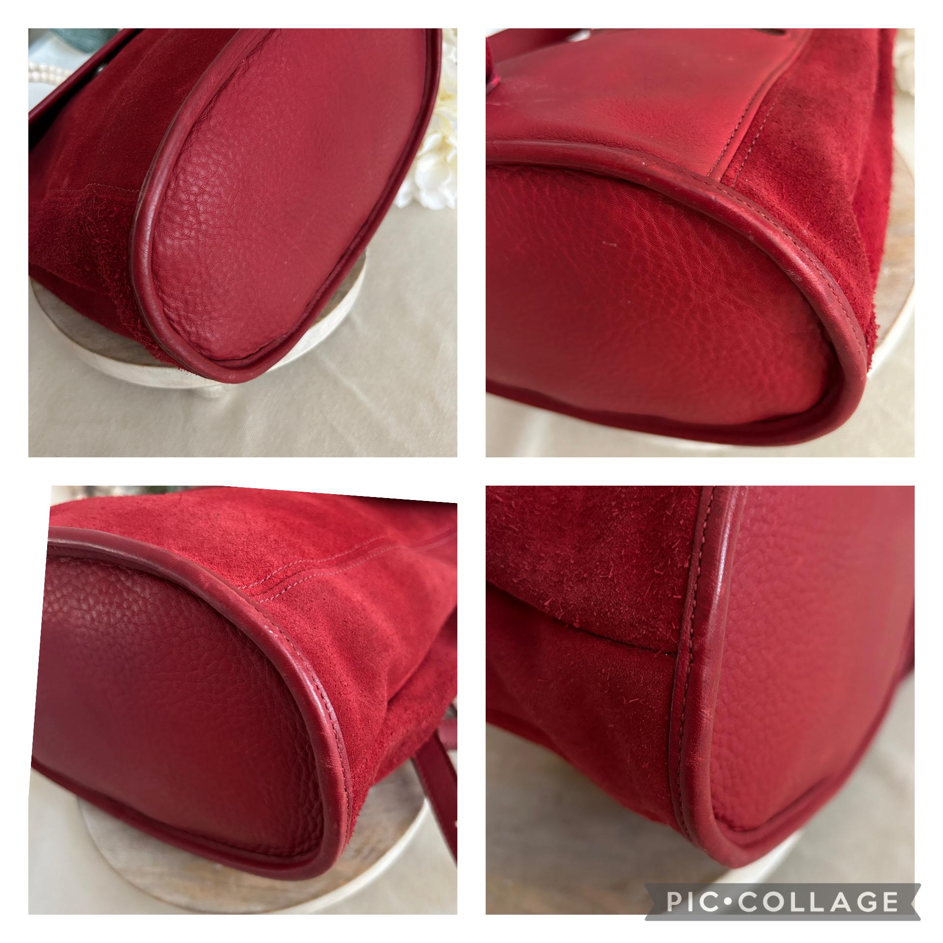 Vintage Coach Berkeley Convertible Backpack 9016 Suede Red - Etsy