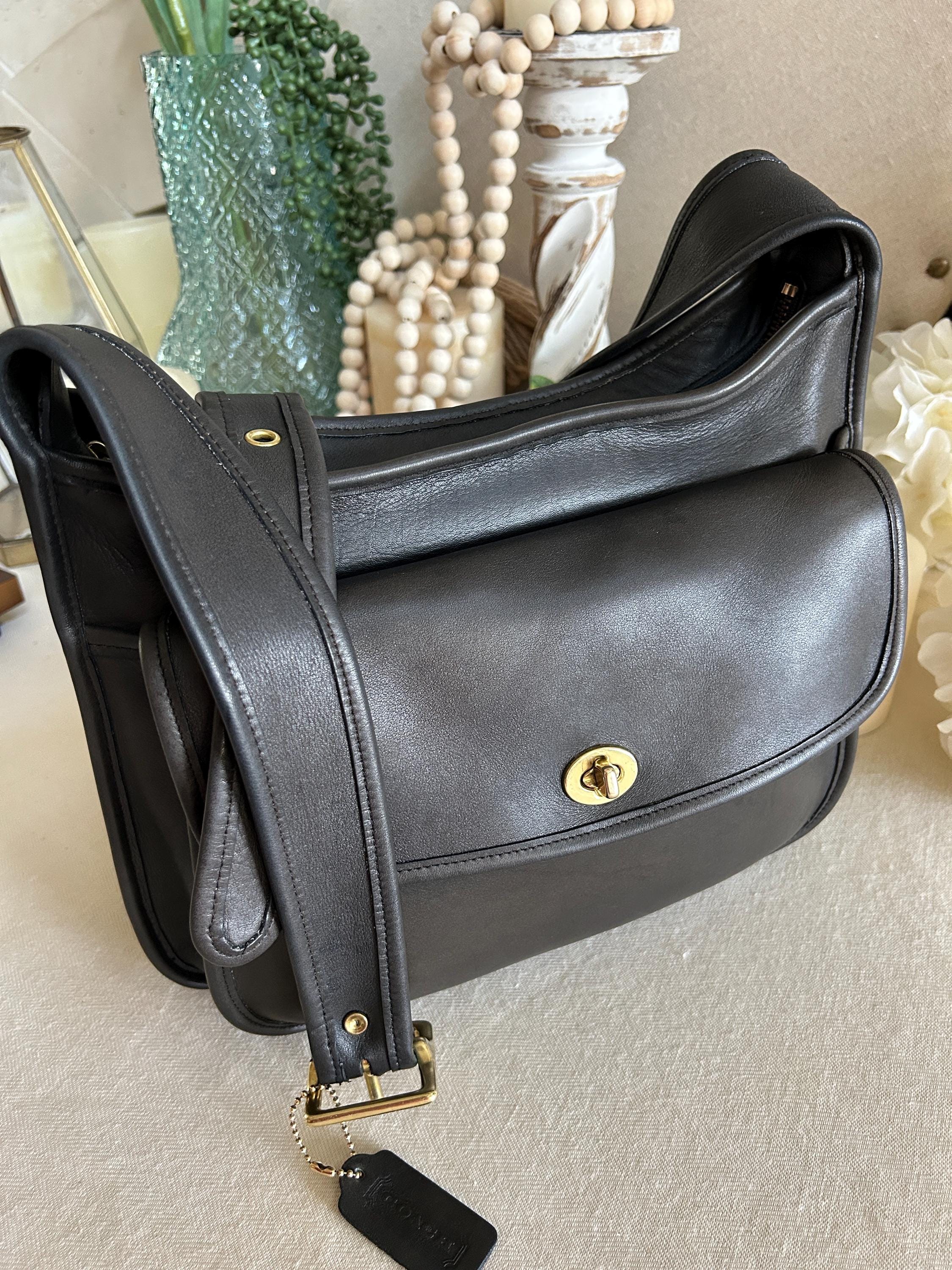 Vintage Coach Taft Dark Gray Black Crossbody 9980 Bag - Etsy