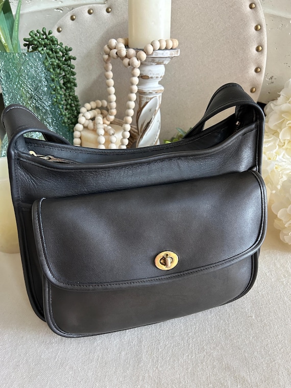 Vintage Coach Taft Dark Gray Black Crossbody 9980 Bag - Etsy