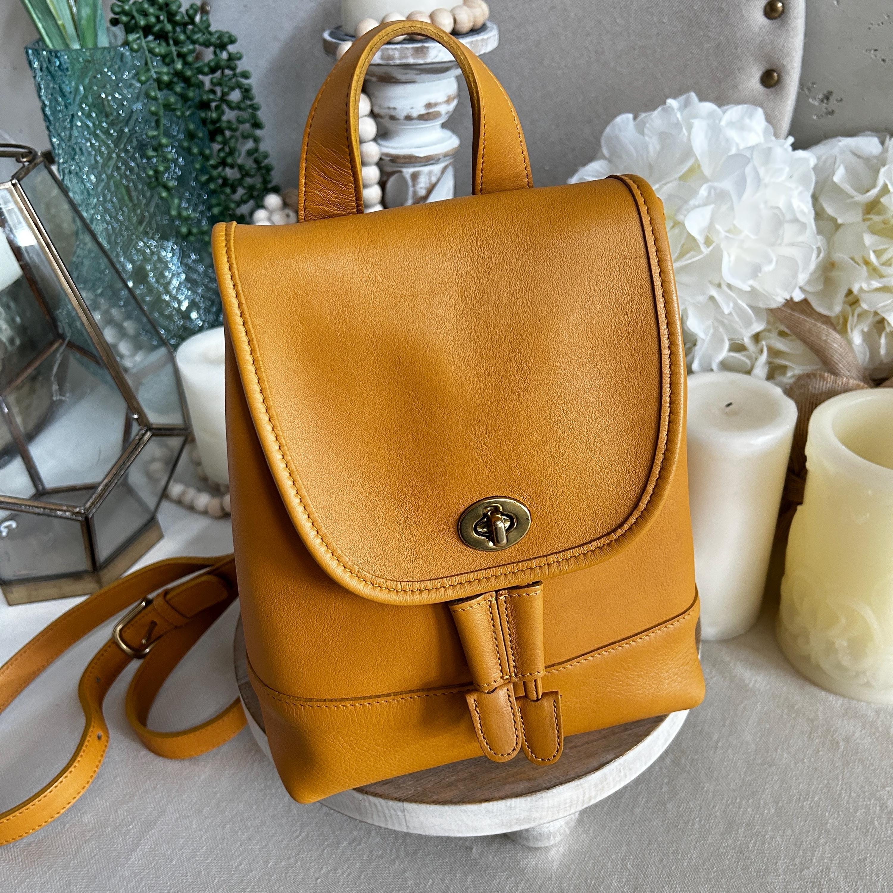 Vintage Coach Red Bantam Backpack 4152 Mini Daypack With 2 Way Strap - Etsy