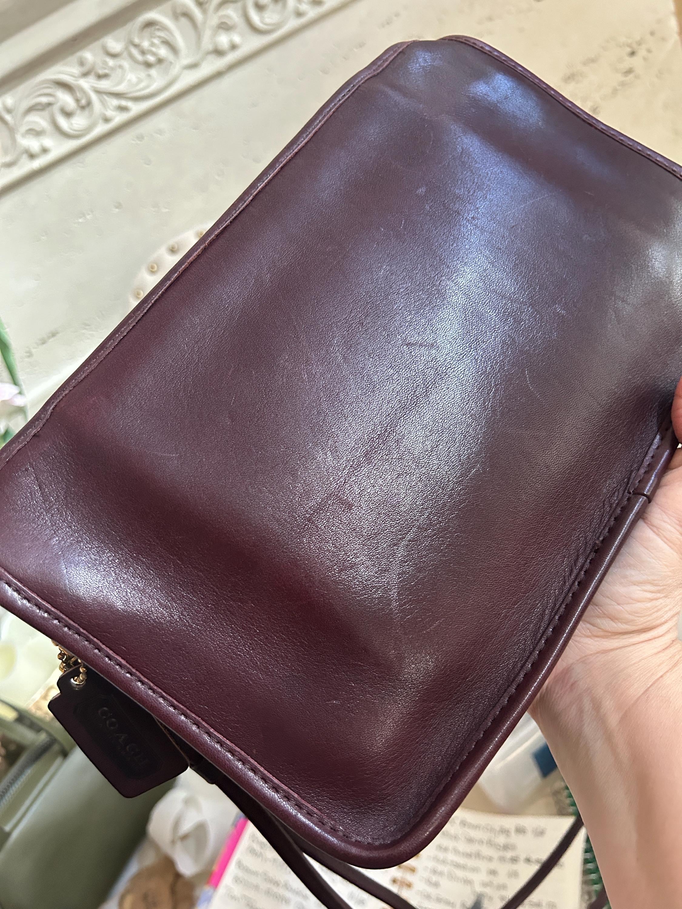 【本日限定★アメリカ製】VINTAGE COACH HAND BAG 5296 COACH Vintage 65th Anniversary Ergo Burnished Leather Shoulder Bag
